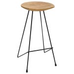 Vidaxl tabourets de bar 2 pcs bois de teck massif