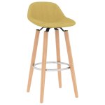 Vidaxl tabourets de bar 2 pcs jaune moutarde tissu Vidaxl tabourets de bar 2 pcs jaune moutarde tissu