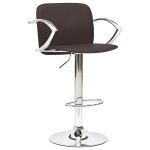 Vidaxl tabourets de bar 2 pcs marron cuir artificiel
