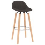 Vidaxl tabourets de bar 2 pcs marron tissu Vidaxl tabourets de bar 2 pcs marron tissu