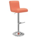 Vidaxl tabourets de bar 2 pcs orange similicuir