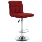 Vidaxl tabourets de bar 2 pcs rouge bordeaux similicuir Vidaxl tabourets de bar 2 pcs rouge bordeaux similicuir