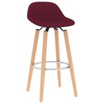 Vidaxl tabourets de bar 2 pcs rouge bordeaux tissu Vidaxl tabourets de bar 2 pcs rouge bordeaux tissu