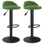 Vidaxl tabourets de bar 2 pcs vert foncé velours Vidaxl tabourets de bar 2 pcs vert foncé velours