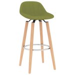 Vidaxl tabourets de bar 2 pcs vert tissu