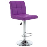 Vidaxl tabourets de bar 2 pcs violet similicuir Vidaxl tabourets de bar 2 pcs violet similicuir