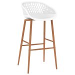 Vidaxl tabourets de bar 4 pcs blanc Vidaxl tabourets de bar 4 pcs blanc