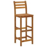 Vidaxl tabourets de bar 4 pcs bois d'acacia solide