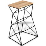 Vidaxl tabourets de bar 4 pcs bois de manguier massif