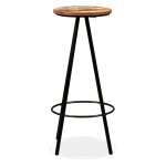 Vidaxl tabourets de bar 4 pcs bois massif de rcupration