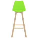 Vidaxl tabourets de bar 4 pcs vert pp et bois de hêtre massif Vidaxl tabourets de bar 4 pcs vert pp et bois de hêtre massif