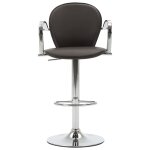 Vidaxl tabouret de bar avec accoudoir marron similicuir Vidaxl tabouret de bar avec accoudoir marron similicuir