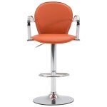 Vidaxl tabouret de bar avec accoudoir orange similicuir Vidaxl tabouret de bar avec accoudoir orange similicuir