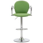 Vidaxl tabouret de bar avec accoudoir vert similicuir Vidaxl tabouret de bar avec accoudoir vert similicuir