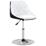 Vidaxl tabouret de bar blanc et noir similicuir