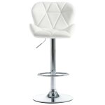 Vidaxl tabouret de bar blanc similicuir
