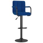 Vidaxl tabouret de bar bleu tissu Vidaxl tabouret de bar bleu tissu