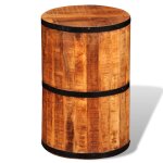 Vidaxl tabouret de bar bois de manguier brut
