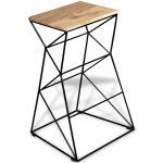 Vidaxl tabouret de bar bois de manguier massif