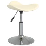Vidaxl tabouret de bar crme acier chrom et cuir artificiel