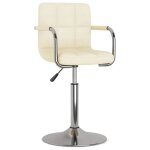 Vidaxl tabouret de bar cr�me tissu