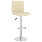 Vidaxl tabouret de bar cr�me tissu