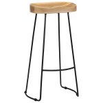 Vidaxl tabourets de bar gavin 2 pcs bois de manguier massif