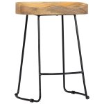 Vidaxl tabourets de bar gavin 2 pcs bois de manguier solide