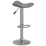 Vidaxl tabouret de bar gris acier chrom et cuir artificiel