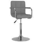 Vidaxl tabouret de bar gris clair tissu