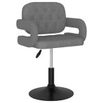 Vidaxl tabouret de bar gris clair tissu