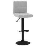 Vidaxl tabouret de bar gris clair velours Vidaxl tabouret de bar gris clair velours