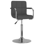 Vidaxl tabouret de bar gris foncé tissu Vidaxl tabouret de bar gris foncé tissu