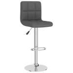 Vidaxl tabouret de bar gris fonc� tissu