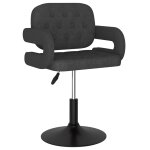 Vidaxl tabouret de bar gris fonc tissu