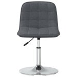 Vidaxl tabouret de bar gris fonc� tissu