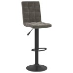 Vidaxl tabouret de bar gris fonc� velours