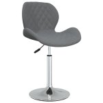 Vidaxl tabouret de bar gris fonc velours