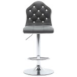 Vidaxl tabouret de bar gris similicuir Vidaxl tabouret de bar gris similicuir