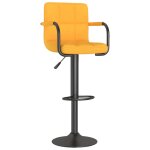 Vidaxl tabouret de bar jaune moutarde tissu Vidaxl tabouret de bar jaune moutarde tissu