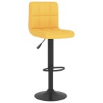 Vidaxl tabouret de bar jaune moutarde tissu Vidaxl tabouret de bar jaune moutarde tissu