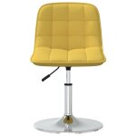 Vidaxl tabouret de bar jaune moutarde tissu Vidaxl tabouret de bar jaune moutarde tissu