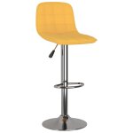 Vidaxl tabouret de bar jaune tissu Vidaxl tabouret de bar jaune tissu