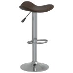 Vidaxl tabouret de bar marron acier chrom et cuir artificiel