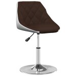 Vidaxl tabouret de bar marron et blanc similicuir