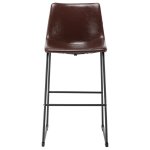 Vidaxl tabouret de bar marron brillant similicuir