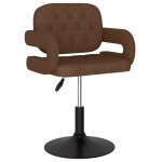 Vidaxl tabouret de bar marron tissu