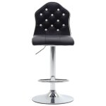 Vidaxl tabouret de bar noir similicuir