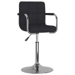 Vidaxl tabouret de bar noir tissu