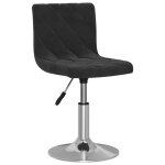 Vidaxl tabouret de bar noir velours